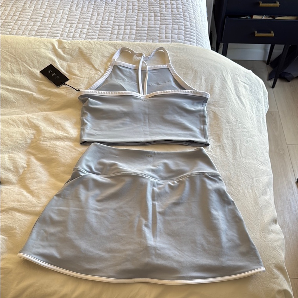 Abercrombie & Fitch Blue Skort & Top Set - Picture 3 of 4
